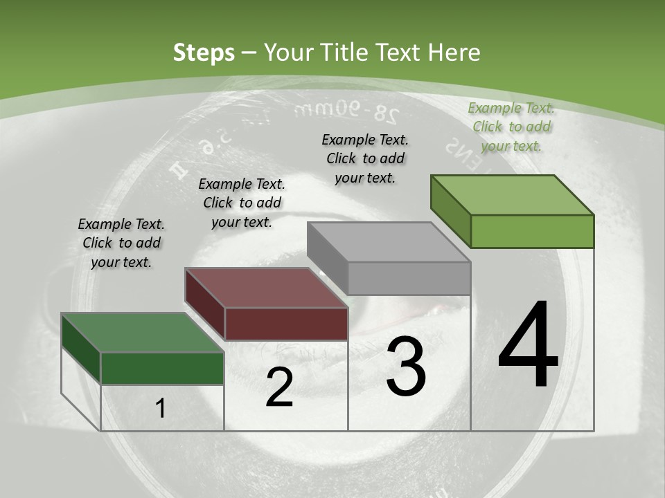 A Woman's Eye With A Magnifying Glass In Front Of Her PowerPoint Template