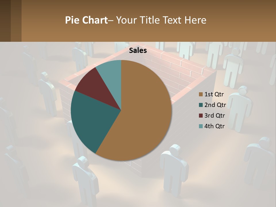 A Group Of People Standing Around A Brick Wall PowerPoint Template