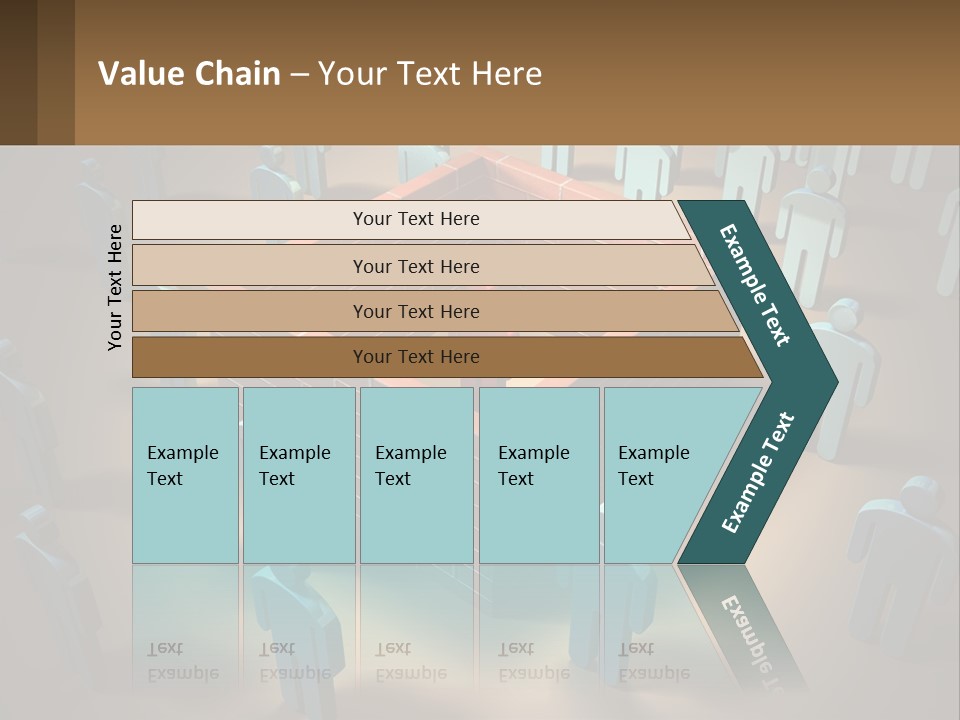 A Group Of People Standing Around A Brick Wall PowerPoint Template