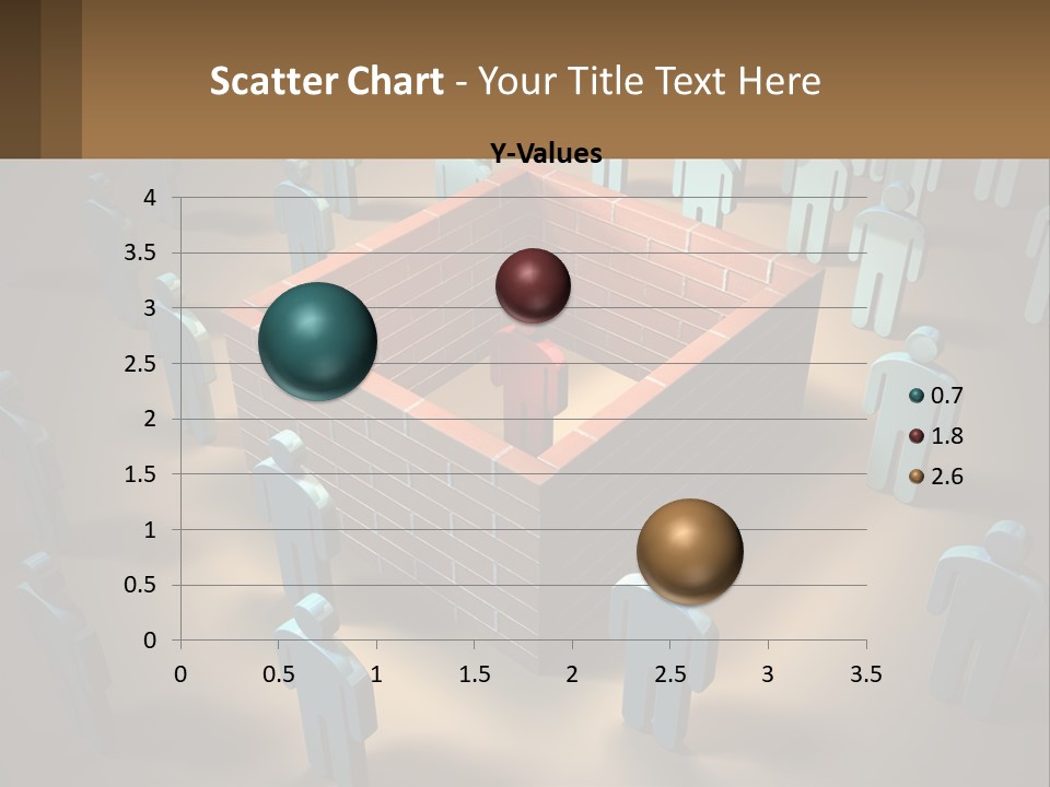 A Group Of People Standing Around A Brick Wall PowerPoint Template