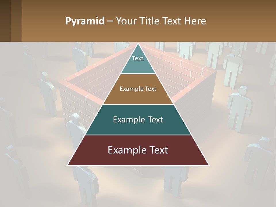 A Group Of People Standing Around A Brick Wall PowerPoint Template