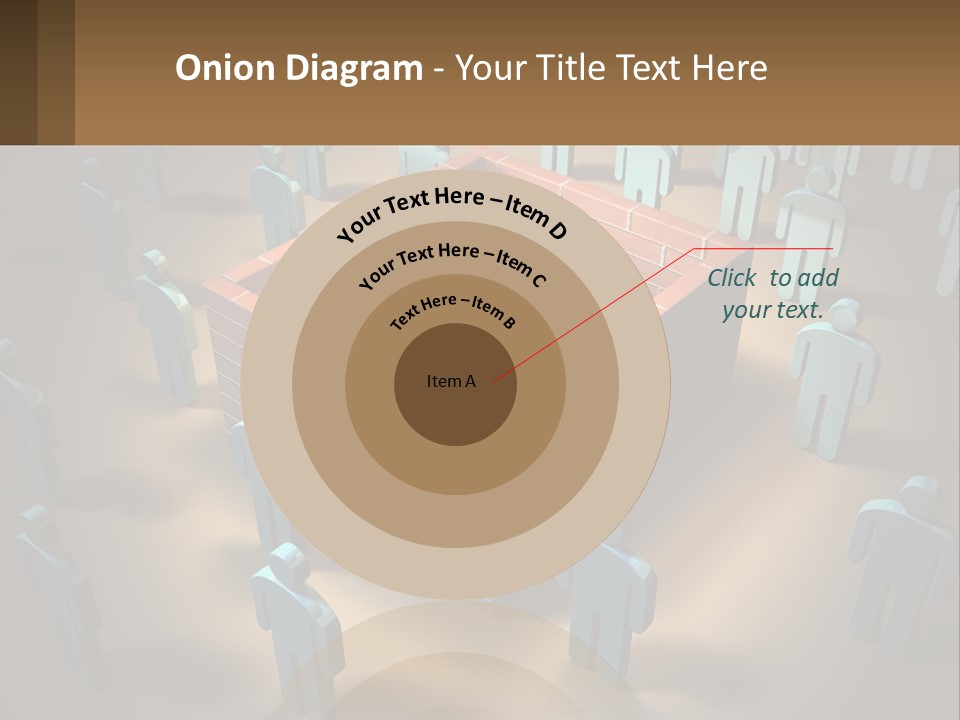 A Group Of People Standing Around A Brick Wall PowerPoint Template