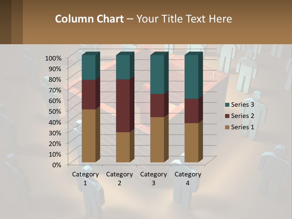 A Group Of People Standing Around A Brick Wall PowerPoint Template