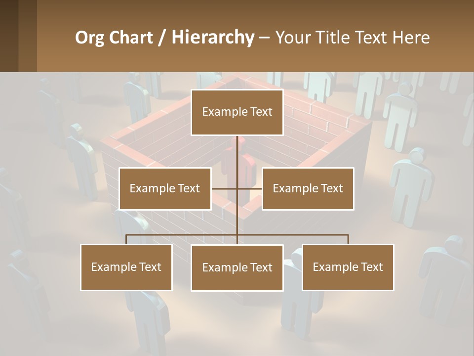 A Group Of People Standing Around A Brick Wall PowerPoint Template