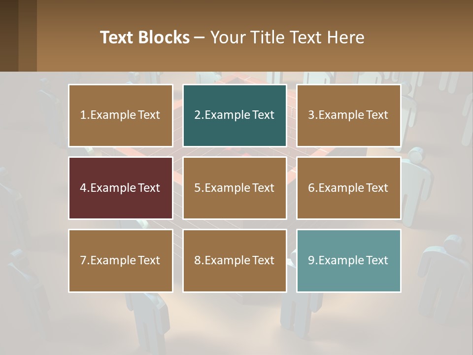 A Group Of People Standing Around A Brick Wall PowerPoint Template