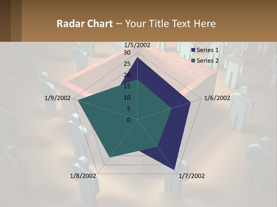 A Group Of People Standing Around A Brick Wall PowerPoint Template