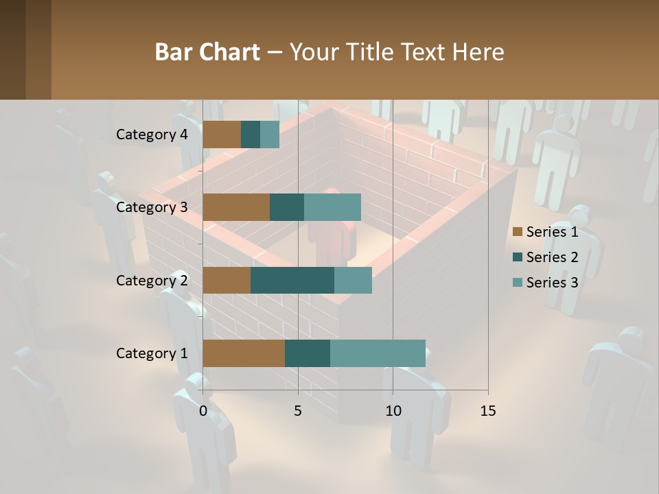 A Group Of People Standing Around A Brick Wall PowerPoint Template