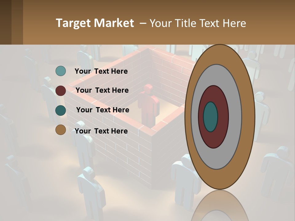 A Group Of People Standing Around A Brick Wall PowerPoint Template