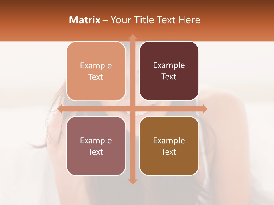 A Woman With Headphones Is Smiling For The Camera PowerPoint Template