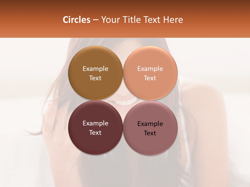 A Woman With Headphones Is Smiling For The Camera PowerPoint Template