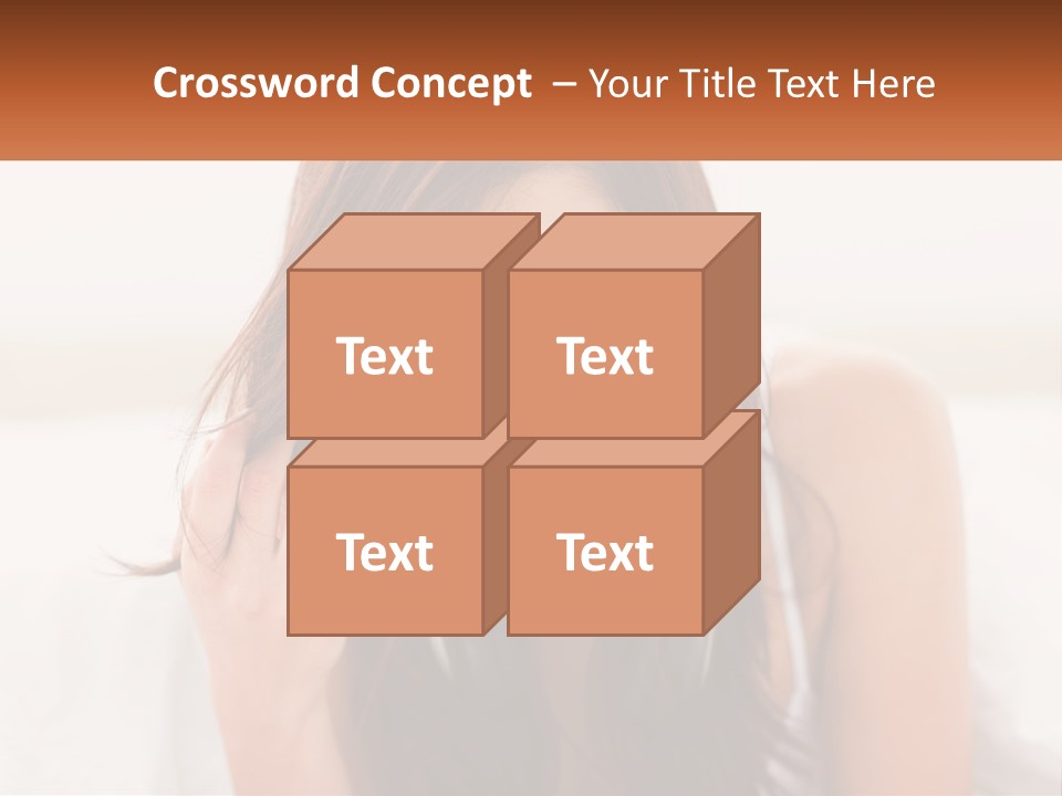 A Woman With Headphones Is Smiling For The Camera PowerPoint Template