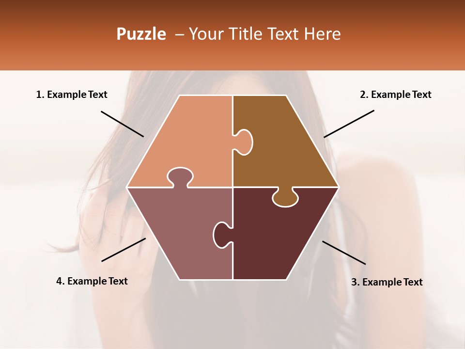 A Woman With Headphones Is Smiling For The Camera PowerPoint Template