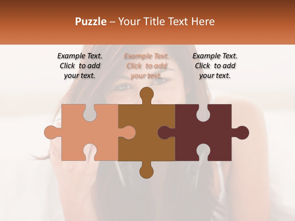 A Woman With Headphones Is Smiling For The Camera PowerPoint Template