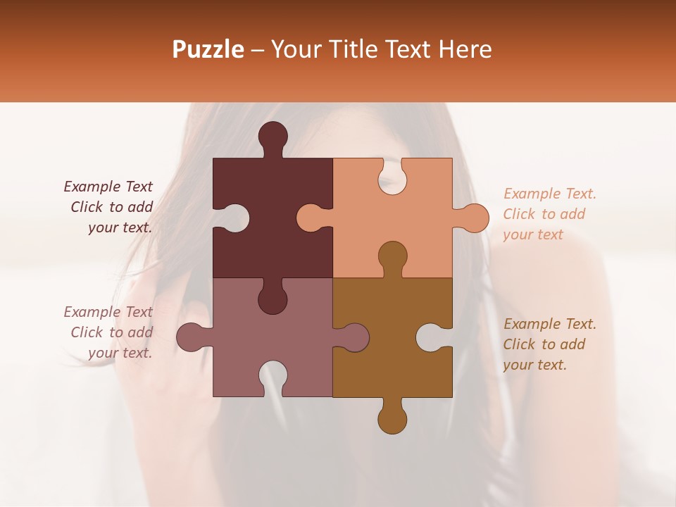 A Woman With Headphones Is Smiling For The Camera PowerPoint Template