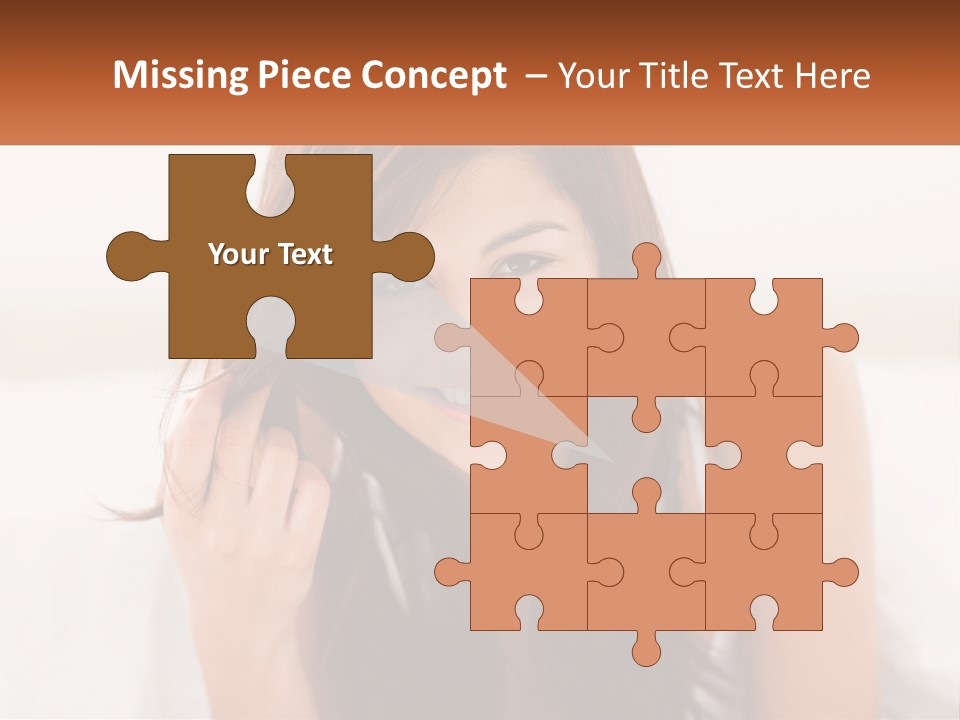 A Woman With Headphones Is Smiling For The Camera PowerPoint Template