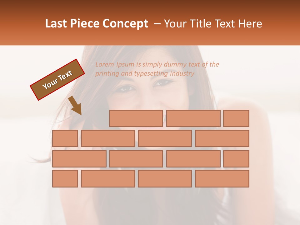 A Woman With Headphones Is Smiling For The Camera PowerPoint Template