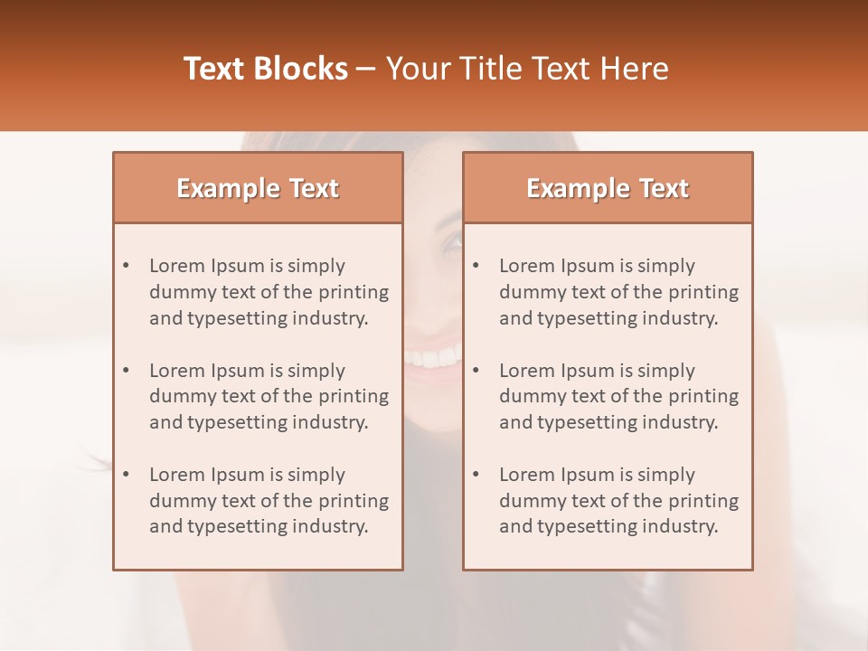 A Woman With Headphones Is Smiling For The Camera PowerPoint Template