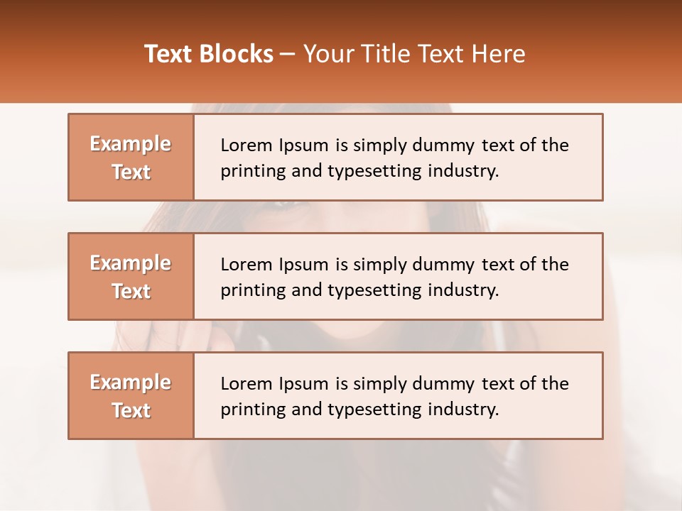 A Woman With Headphones Is Smiling For The Camera PowerPoint Template