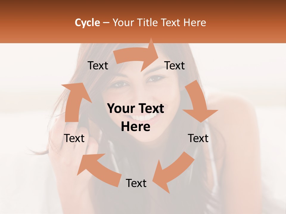 A Woman With Headphones Is Smiling For The Camera PowerPoint Template