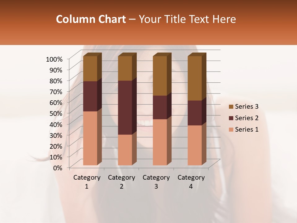 A Woman With Headphones Is Smiling For The Camera PowerPoint Template