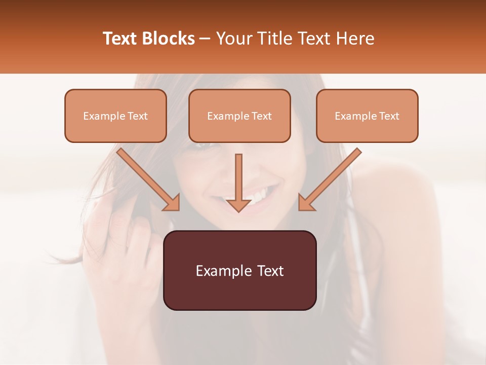A Woman With Headphones Is Smiling For The Camera PowerPoint Template