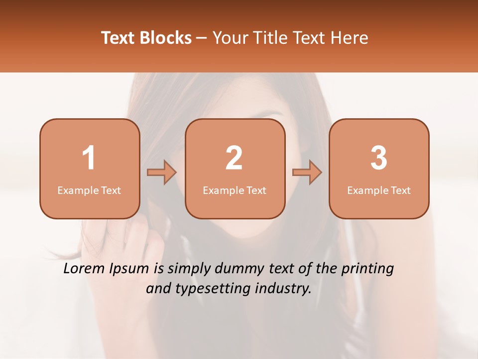 A Woman With Headphones Is Smiling For The Camera PowerPoint Template