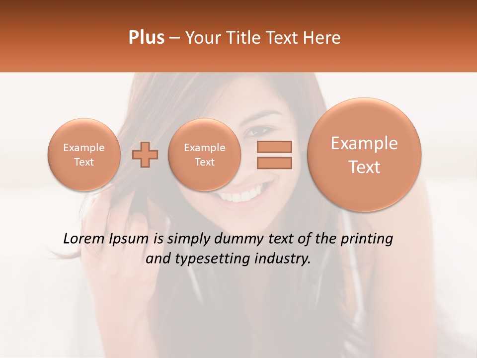 A Woman With Headphones Is Smiling For The Camera PowerPoint Template