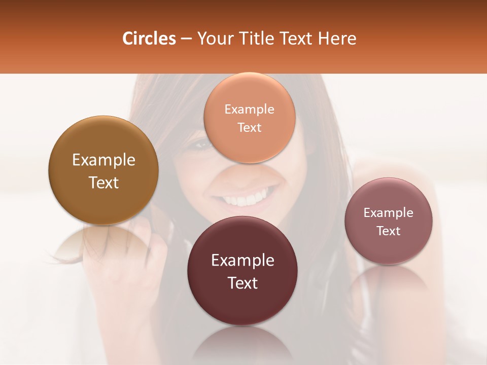 A Woman With Headphones Is Smiling For The Camera PowerPoint Template