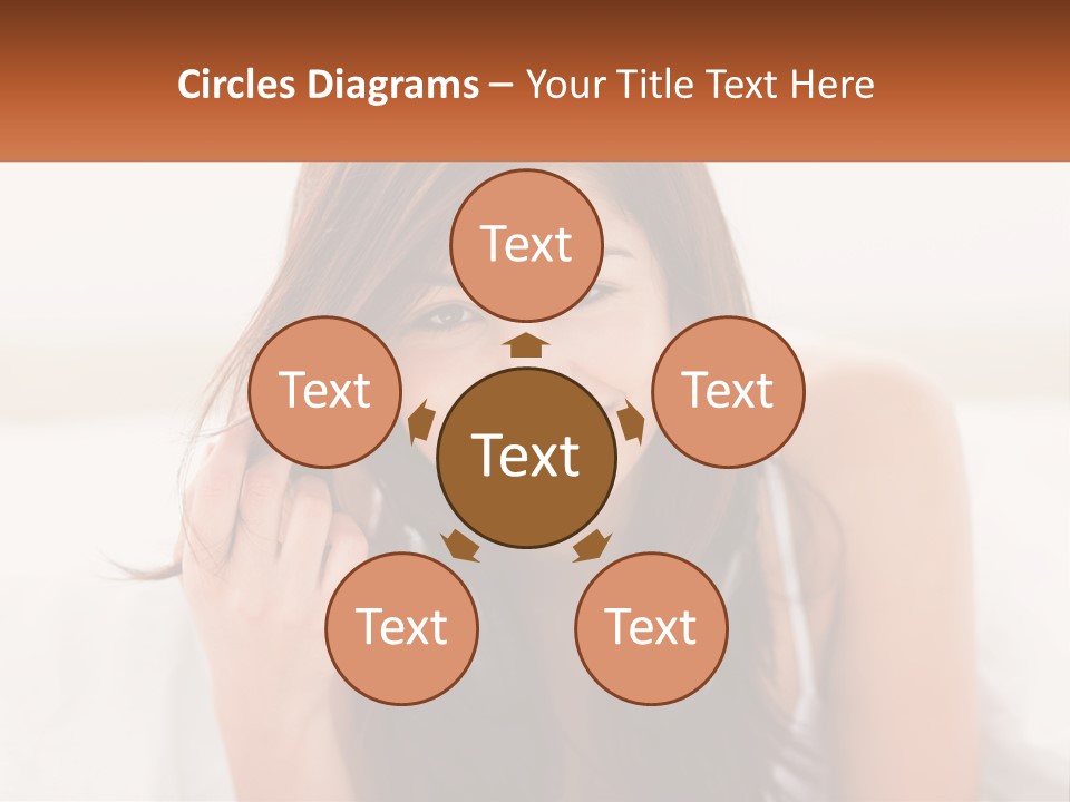 A Woman With Headphones Is Smiling For The Camera PowerPoint Template