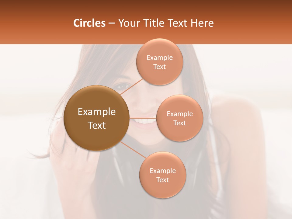 A Woman With Headphones Is Smiling For The Camera PowerPoint Template