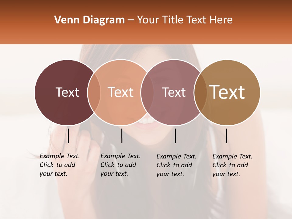 A Woman With Headphones Is Smiling For The Camera PowerPoint Template