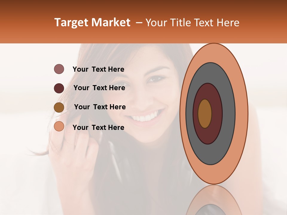 A Woman With Headphones Is Smiling For The Camera PowerPoint Template