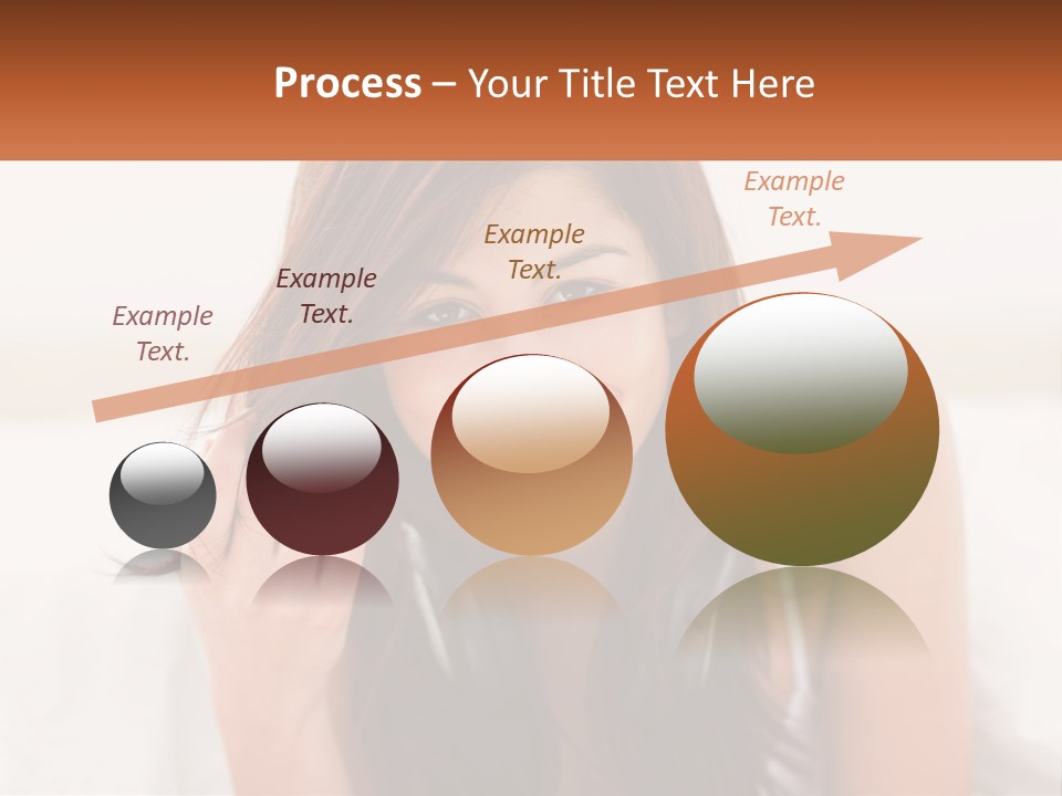 A Woman With Headphones Is Smiling For The Camera PowerPoint Template