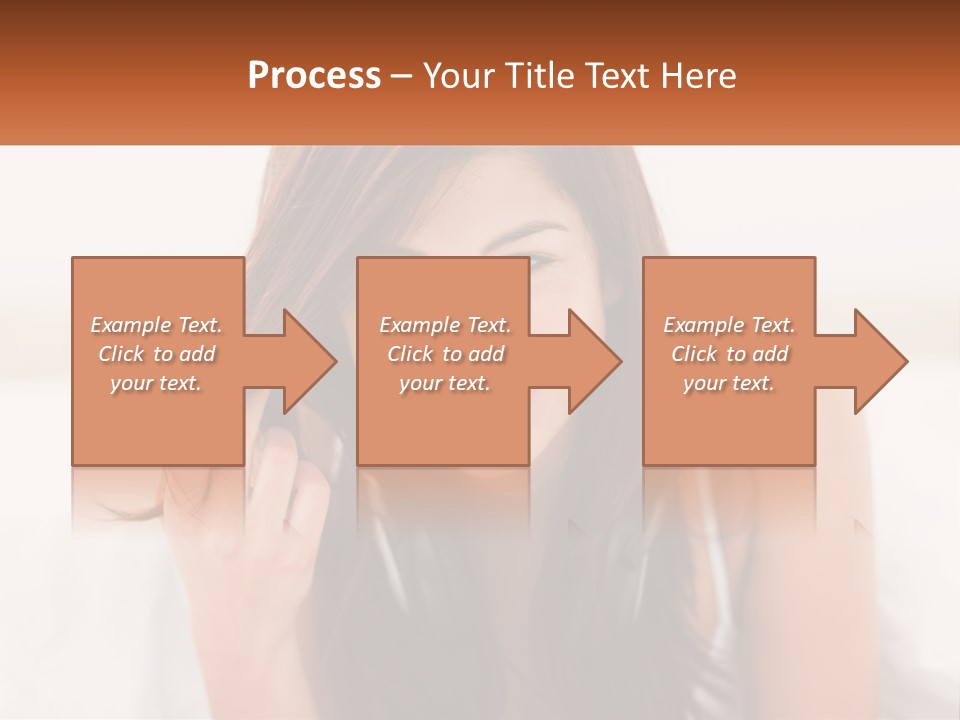 A Woman With Headphones Is Smiling For The Camera PowerPoint Template