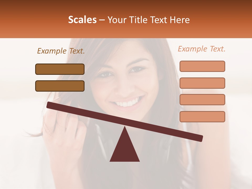 A Woman With Headphones Is Smiling For The Camera PowerPoint Template