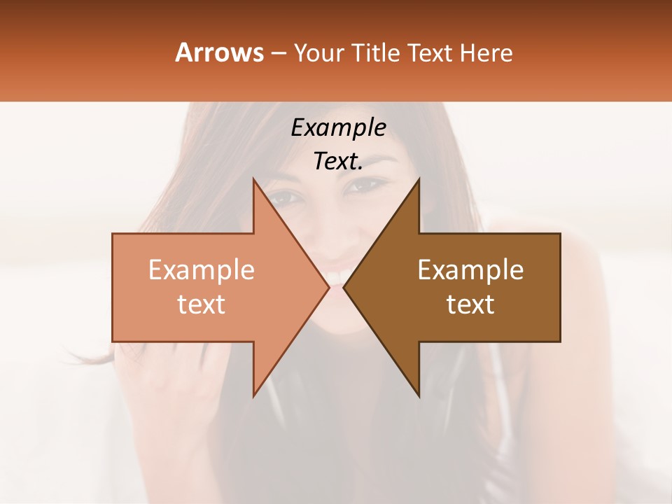 A Woman With Headphones Is Smiling For The Camera PowerPoint Template