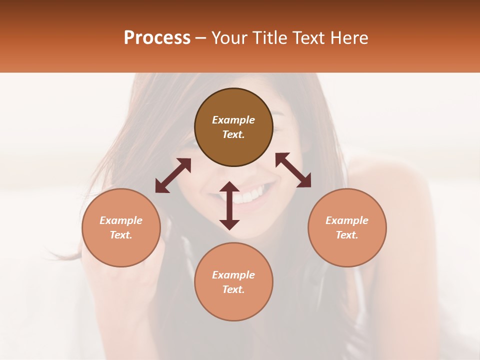 A Woman With Headphones Is Smiling For The Camera PowerPoint Template