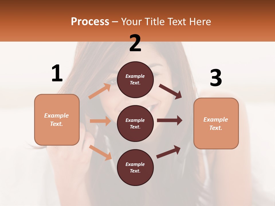 A Woman With Headphones Is Smiling For The Camera PowerPoint Template