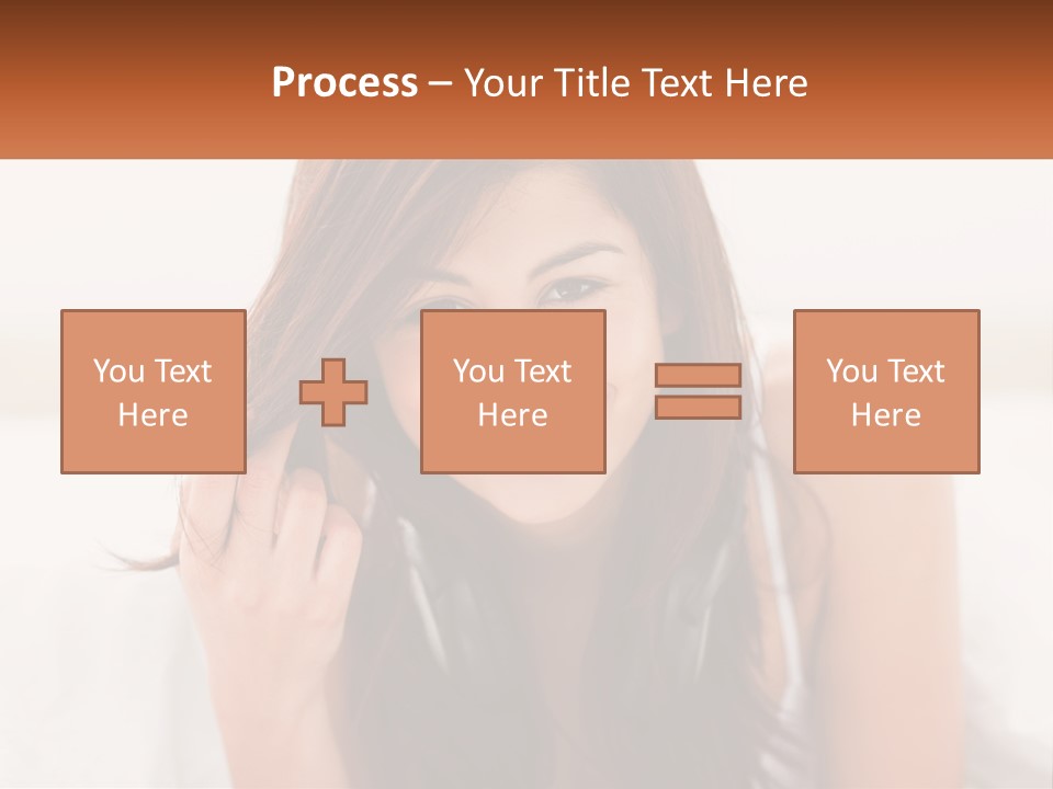 A Woman With Headphones Is Smiling For The Camera PowerPoint Template