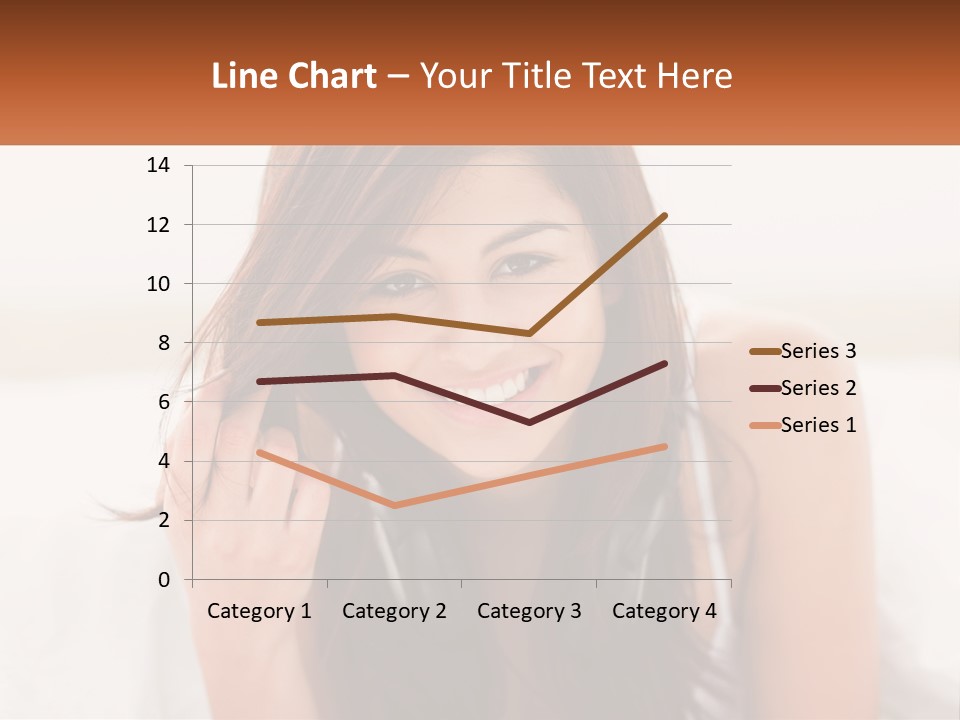 A Woman With Headphones Is Smiling For The Camera PowerPoint Template