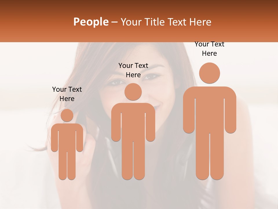 A Woman With Headphones Is Smiling For The Camera PowerPoint Template