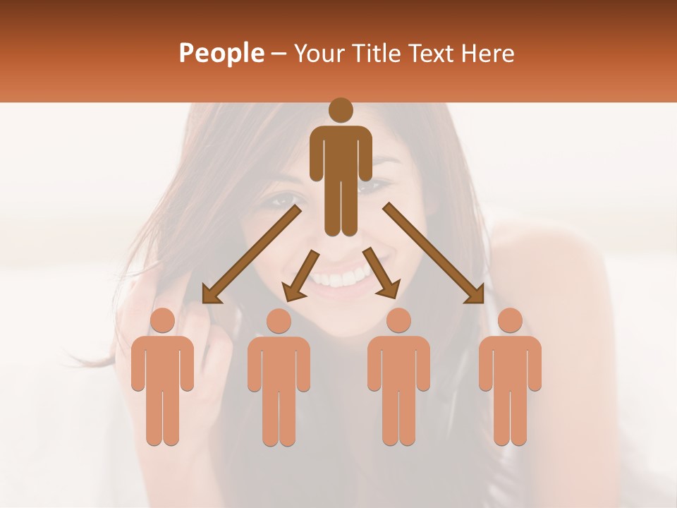 A Woman With Headphones Is Smiling For The Camera PowerPoint Template