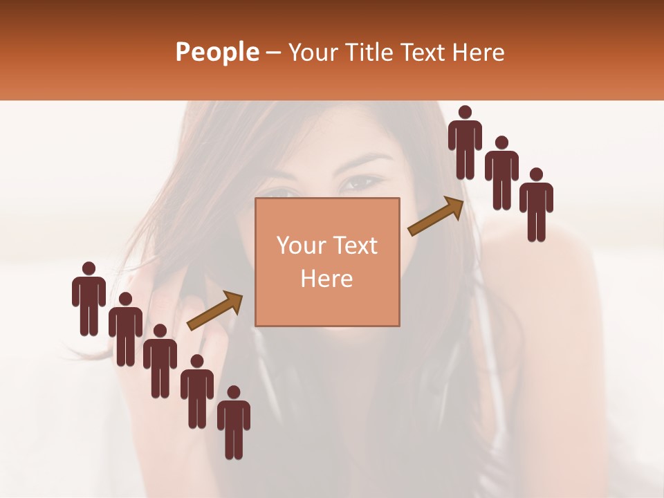 A Woman With Headphones Is Smiling For The Camera PowerPoint Template
