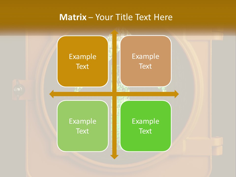 A Traffic Light With A Green Arrow On It PowerPoint Template