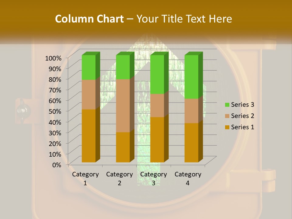 A Traffic Light With A Green Arrow On It PowerPoint Template