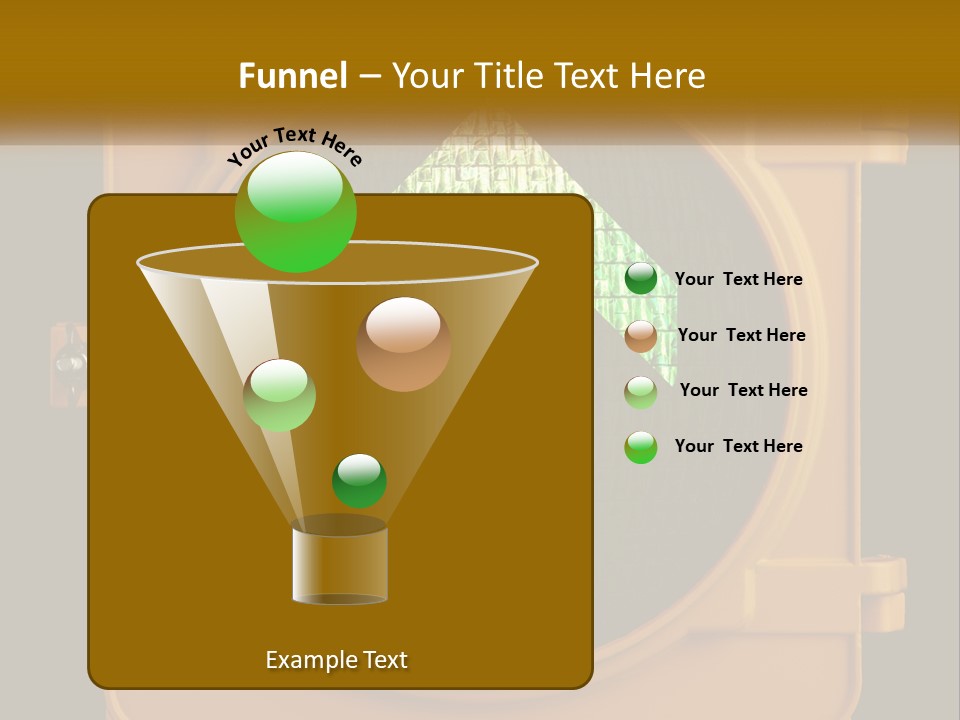 A Traffic Light With A Green Arrow On It PowerPoint Template