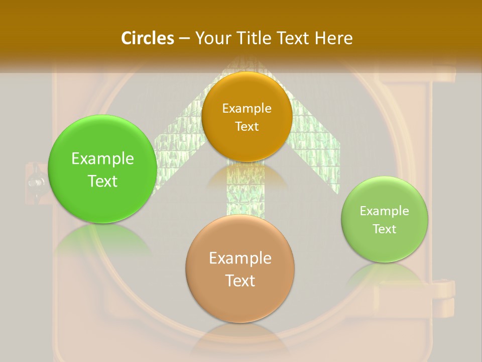 A Traffic Light With A Green Arrow On It PowerPoint Template