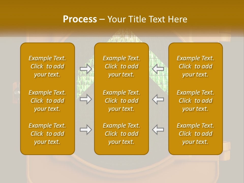 A Traffic Light With A Green Arrow On It PowerPoint Template