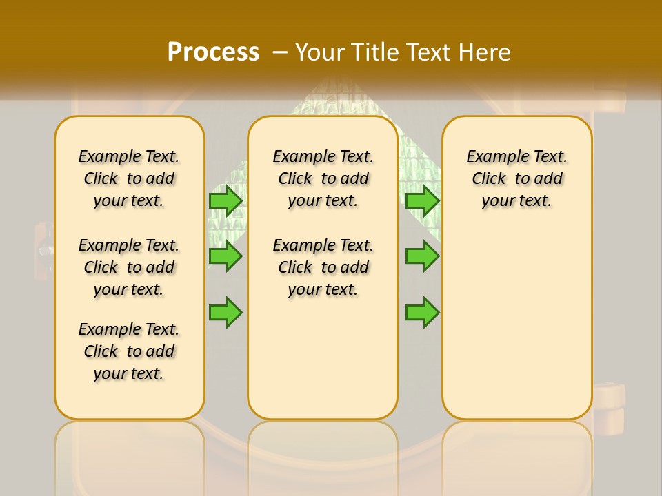 A Traffic Light With A Green Arrow On It PowerPoint Template