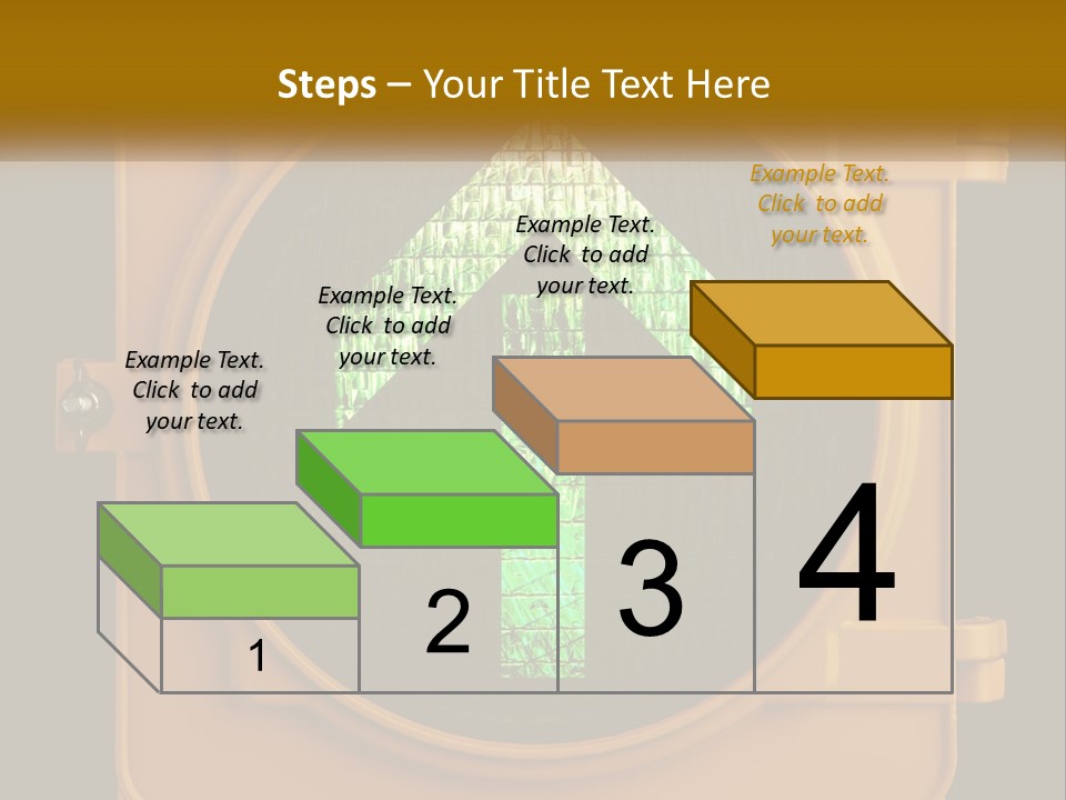 A Traffic Light With A Green Arrow On It PowerPoint Template